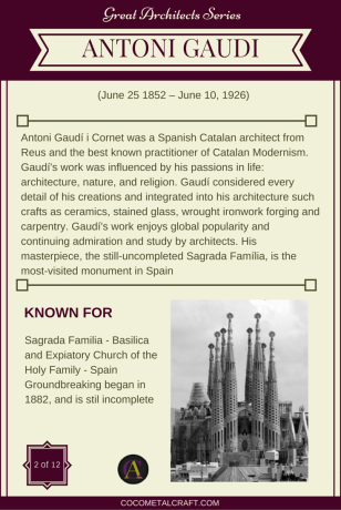 Antoni Gaudi BACK