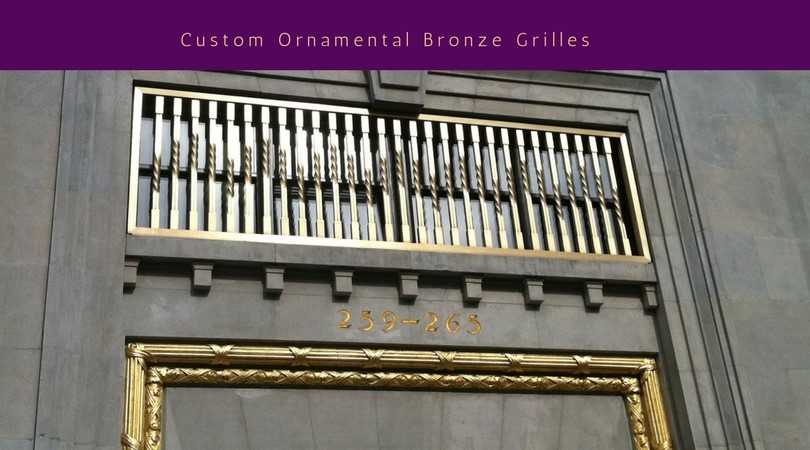 Custom Ornamental Bronze Grilles
