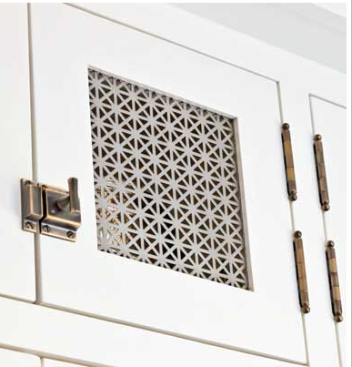 Grille cabinet kitchen