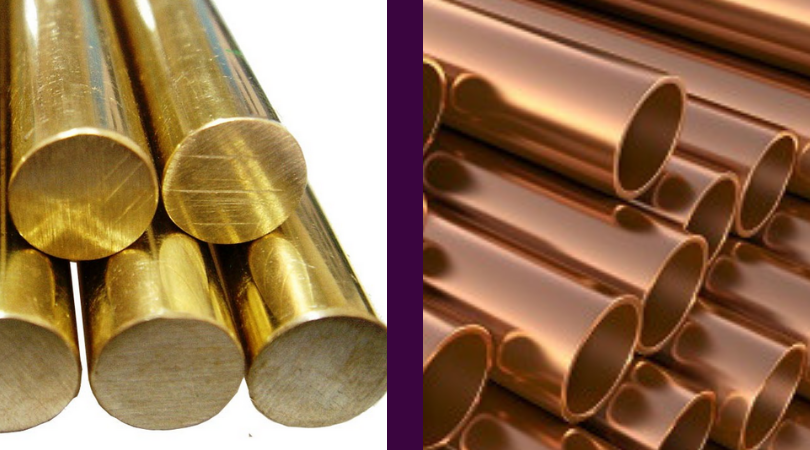 brass and bronze